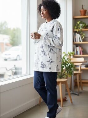 Art Unlimited 90's Washington State Lighthouse Sportswear Jacket Size XL